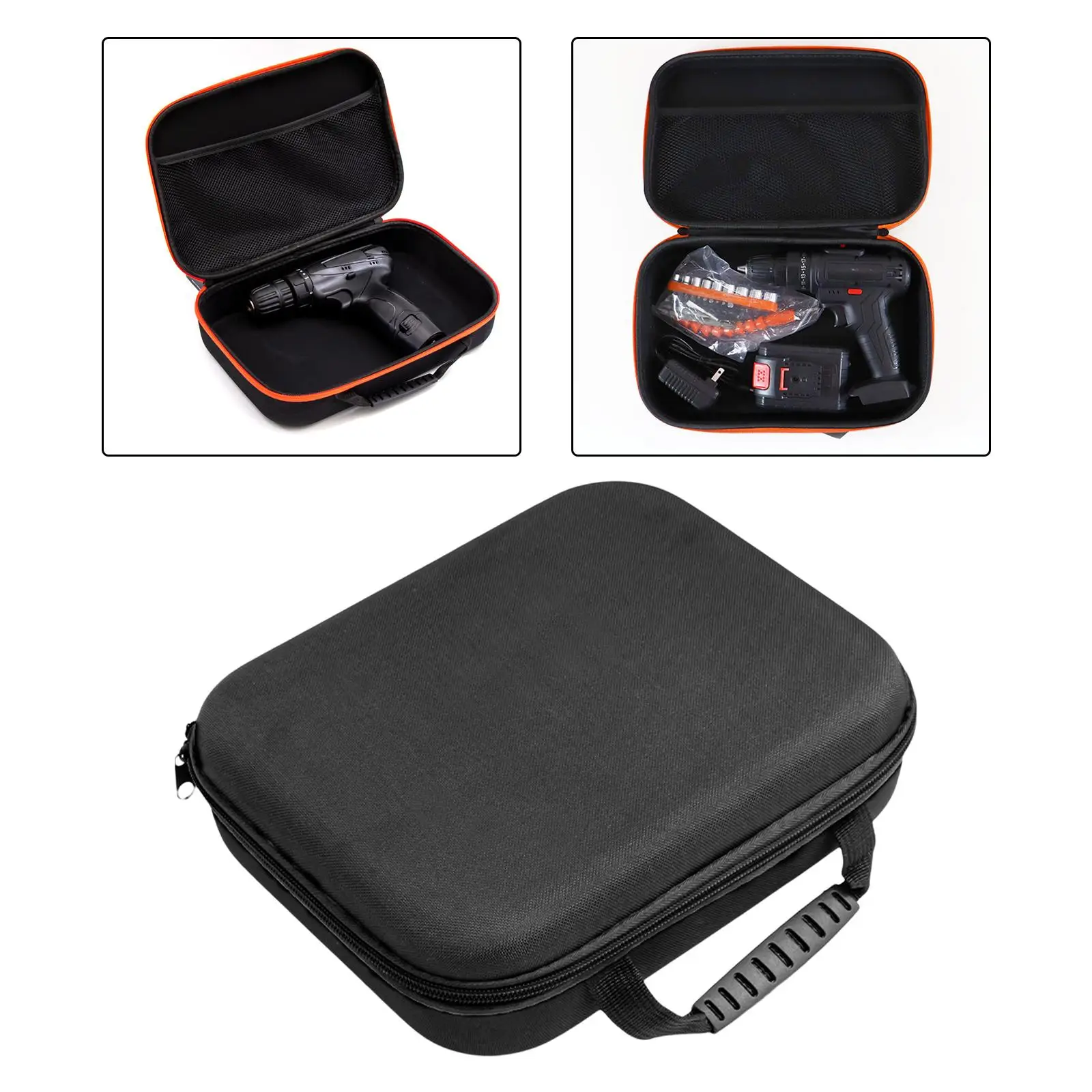 Lightweight Water Resistant Drill Storage Bag Oxford Cloth Tool Organizer Container for Grinder Electrician Hand Tools Large