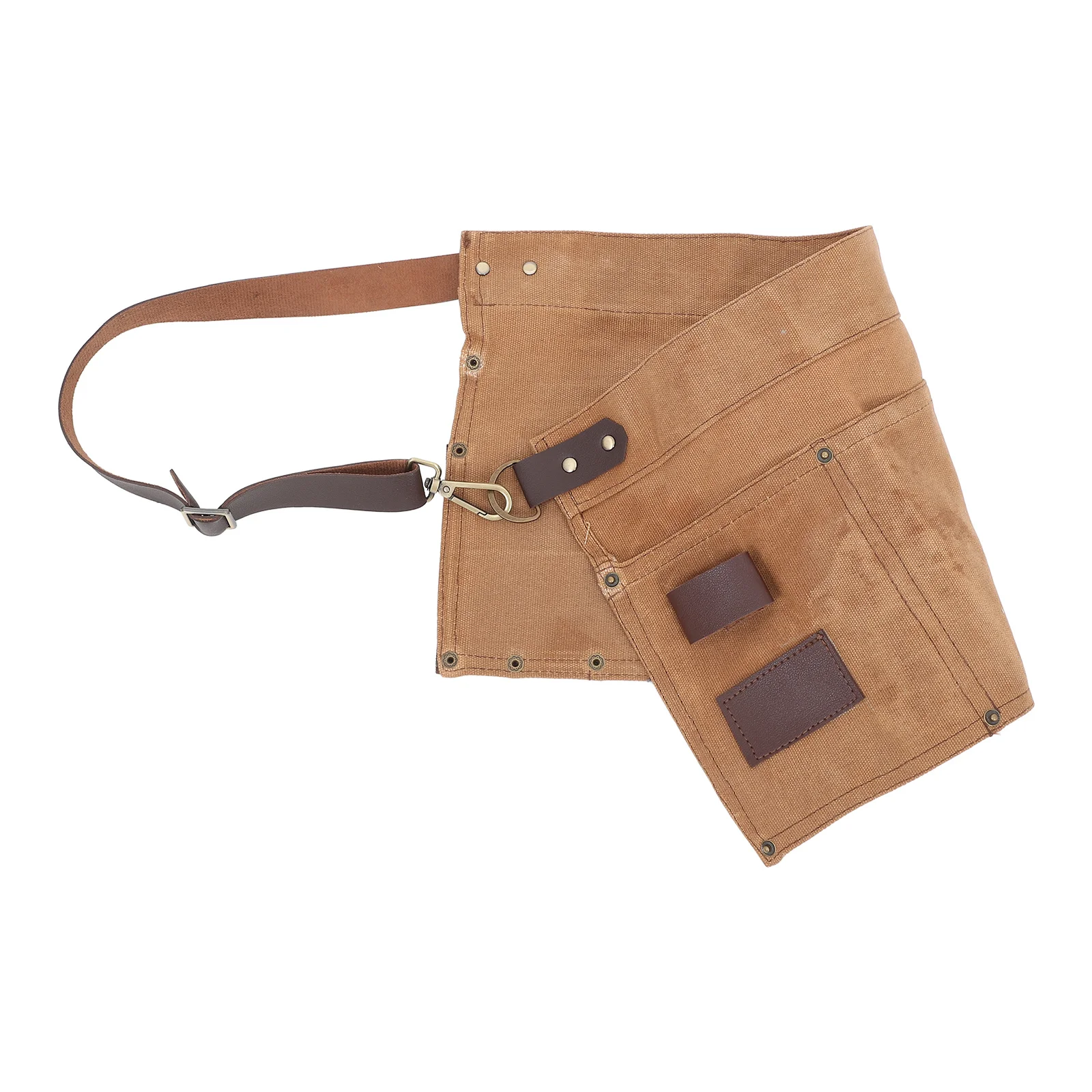 Tool Waist Pouch Canvas Durable Adjustable Belt Multiple Pockets For Gardening Woodworking Electrician Welding Carpenter