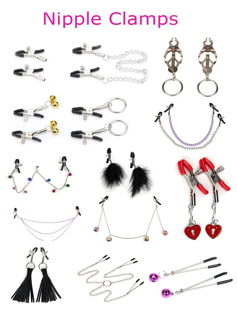 Continents ple Clamps Sex Toys pour femmes, mastongs mammaires, jeux pour adultes, esclaves, bondage, fétiche, accessoires pour couples