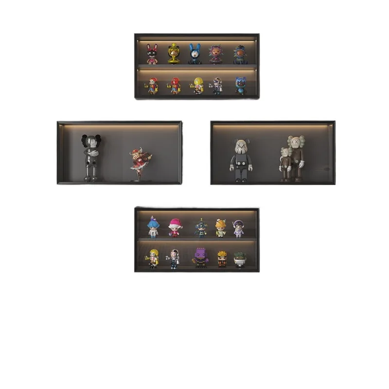 

Solid wood glass living room shelves, wall Lego figure display cabinets, kitchen cabinets, wall storage, wall hanging