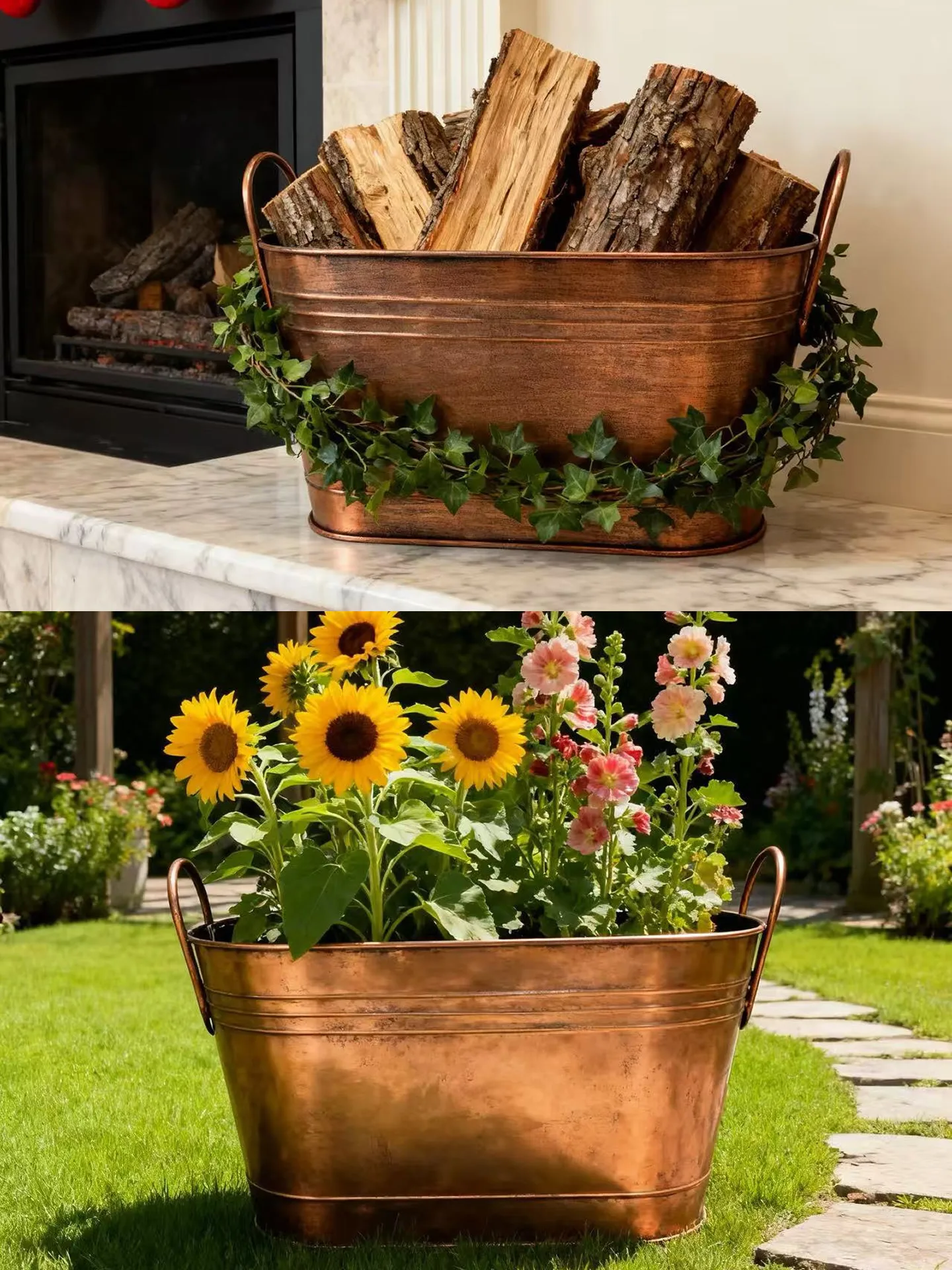 

Портативное железное ведро для дров, компактный органайзер для дров, корзина для хранения дров для барбекю на открытом воздухе, переносная рама