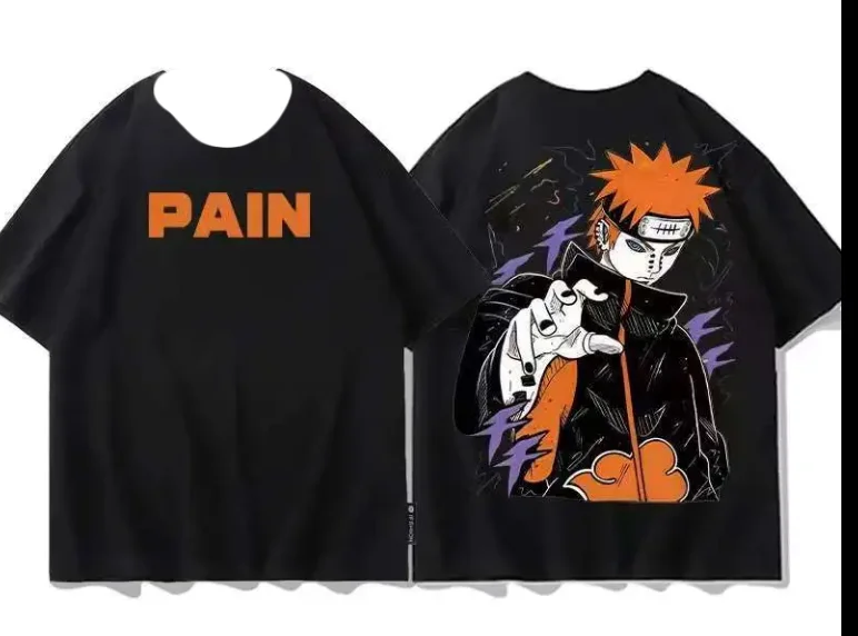 

Trendy Naruto Collaboration T-Shirt Sasuke, Pain, Kakashi, Large Size, Ins-style Trendy Student Short Sleeve