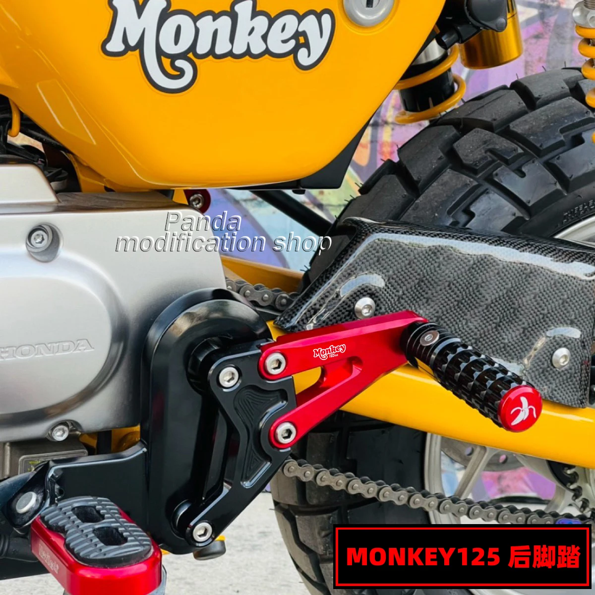 For Honda monkey125 Motorcycle accessories  Aluminum Alloy Rear pedal 2018 2019 2020 2021 2022 2023 2024