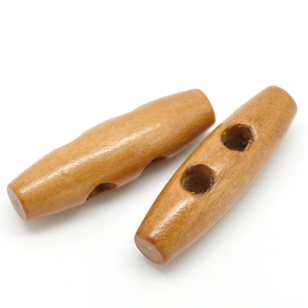 

50pcs Wooden Buttons Craft Accessory Durable Sewing Knitting Scrapbook Card Making Unique Design Long Lasting Usage
