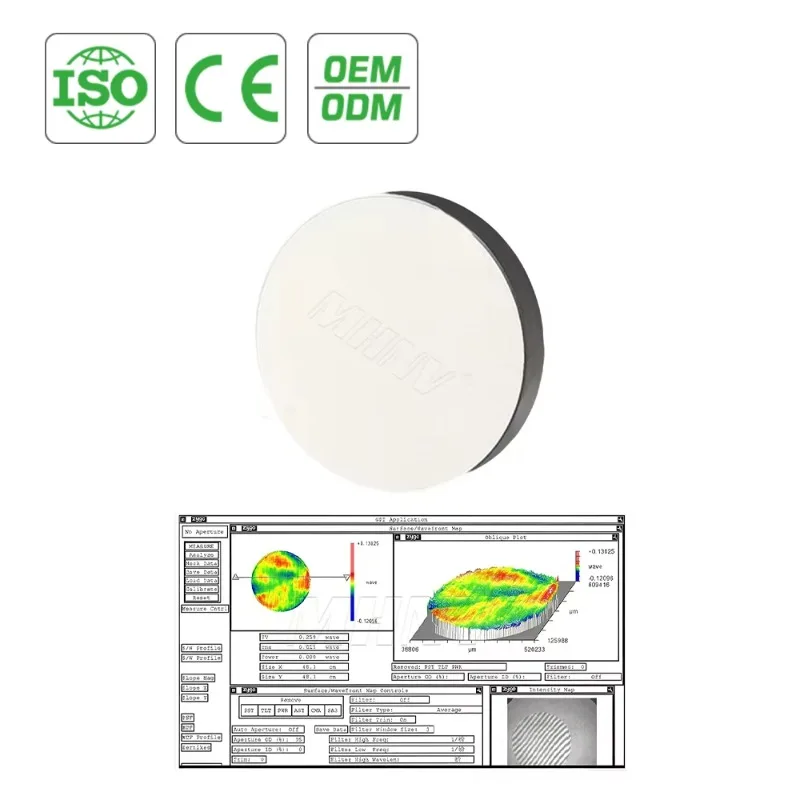 High Precision Plane Mirror 48mm Diameter for Laser Steering Optical Flat Plane Mirror Precision First Surface Mirror