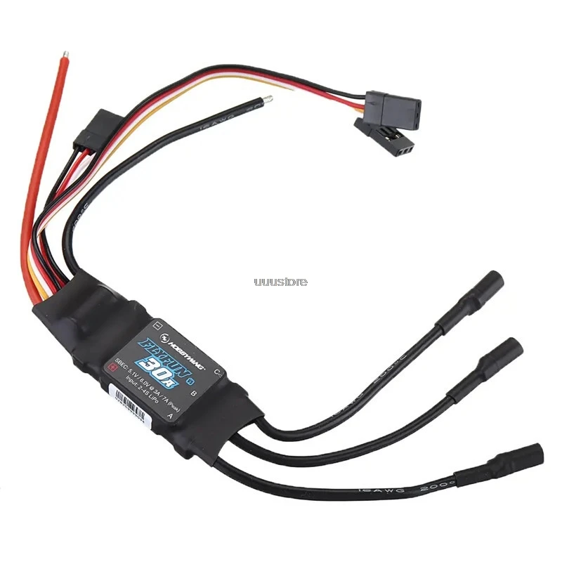 FlyFun Hobbywing V5 20A 30A 60A 80A 110A 120A 130A 160A Controlador de velocidade Brushless ESC 3-6S com função DEO para RC Quadcopter