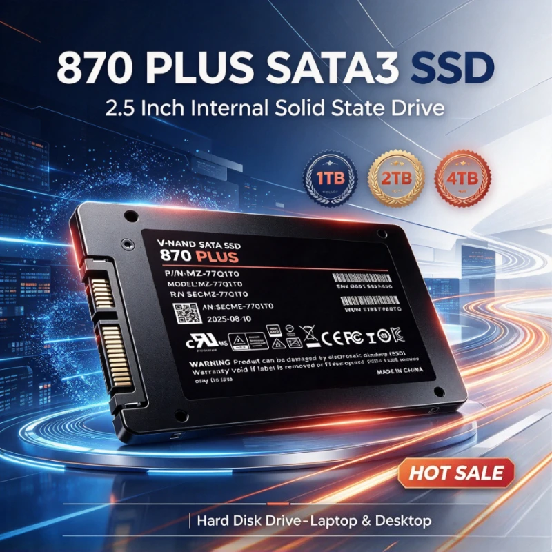 Original 870 PLUS 2.5 Inch Internal Solid State Drive SATA3 SSD 1TB 2TB 4TB Hard Disk Solid State Drive for Laptop Desktop