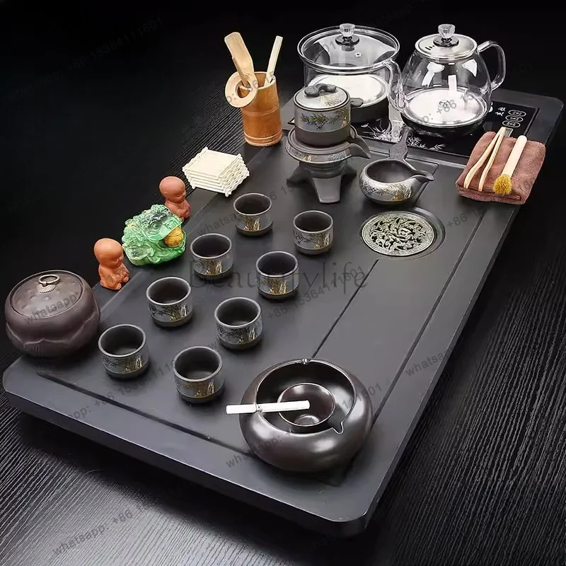 Best Sellers Glass Office Tea Tray Pot Ceramic Decorative Serving Accessories Living Room Tea Tray Hospitality Tableware Bandeja