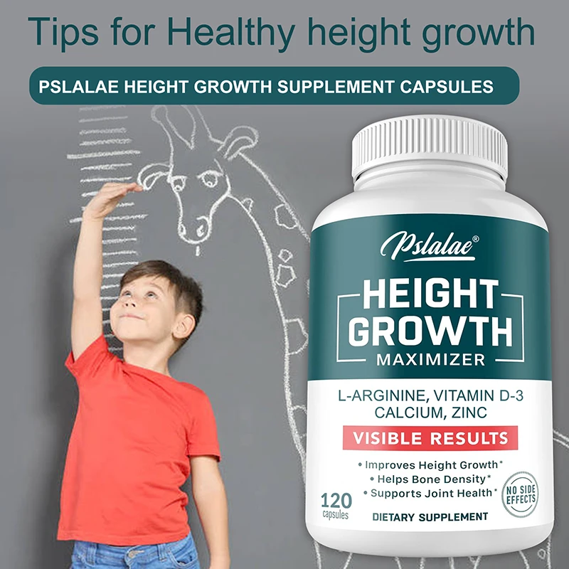 

Height Growth Supplement with Vitamins and Calcium Zinc Improves Bone Strength Natural Capsules Promotes Growth Immunity