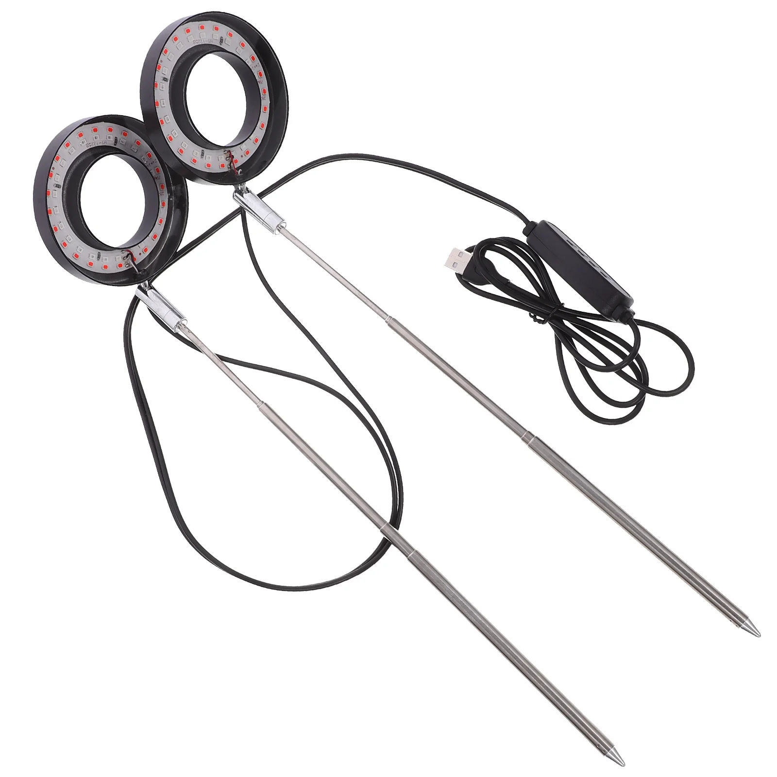 

1 комплект светодиодных светильников для выращивания растений, полный спектр, регулируемое автоматическое время для комнатных растений, балкон, теплица, офисное использование