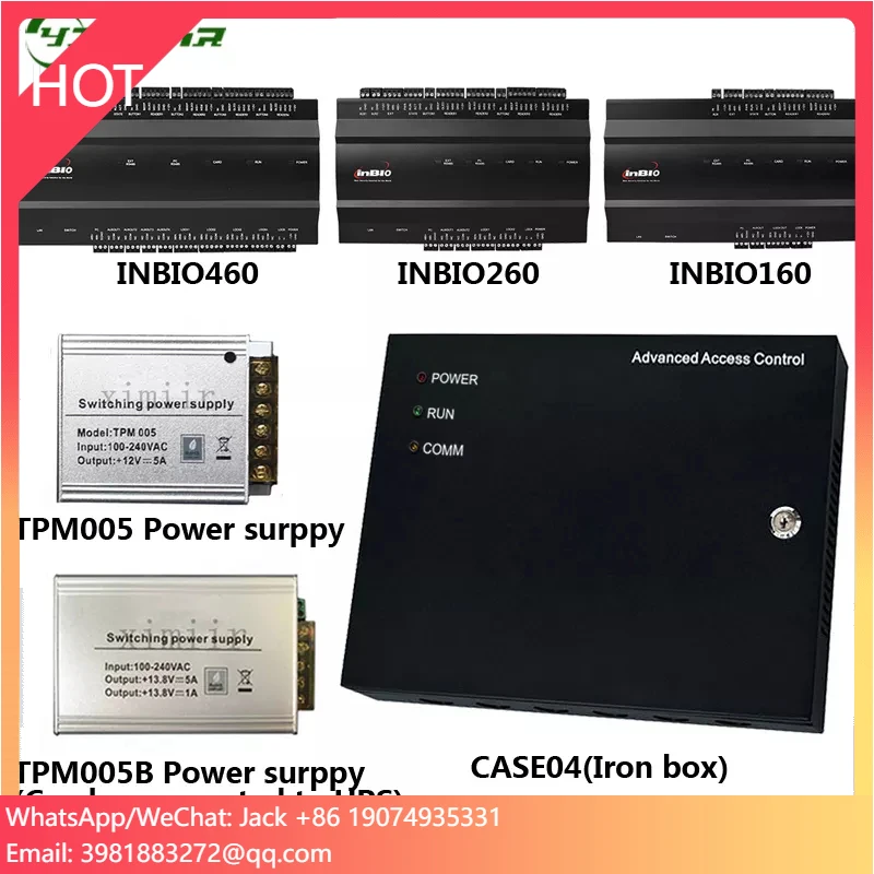 

ZKT Fingerprint Door Access Controller With TCP/IP And Free SDK Inbio160 Inbio260 Inbio460 Door Access Control Board