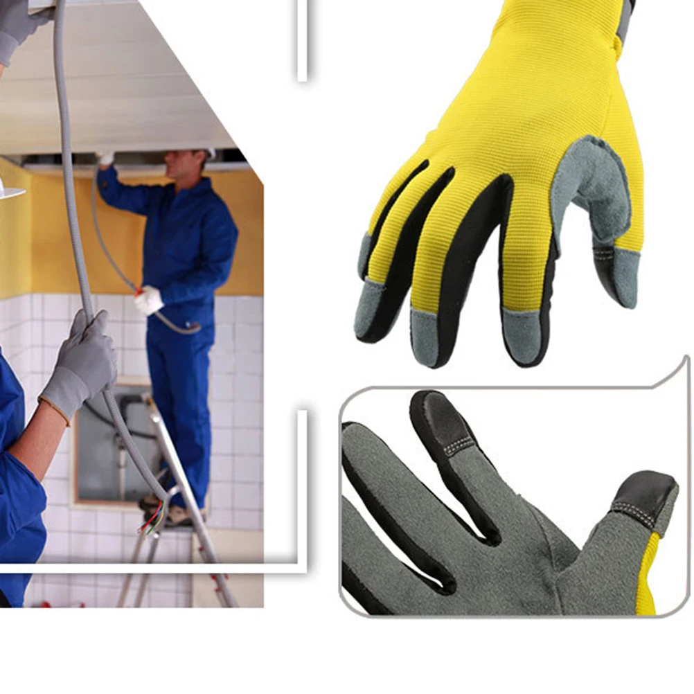 

Puncture Resistant Gloves Touch Screen Fingertips Flexible Gardening Mechanics Automotive Repair Ski Gloves