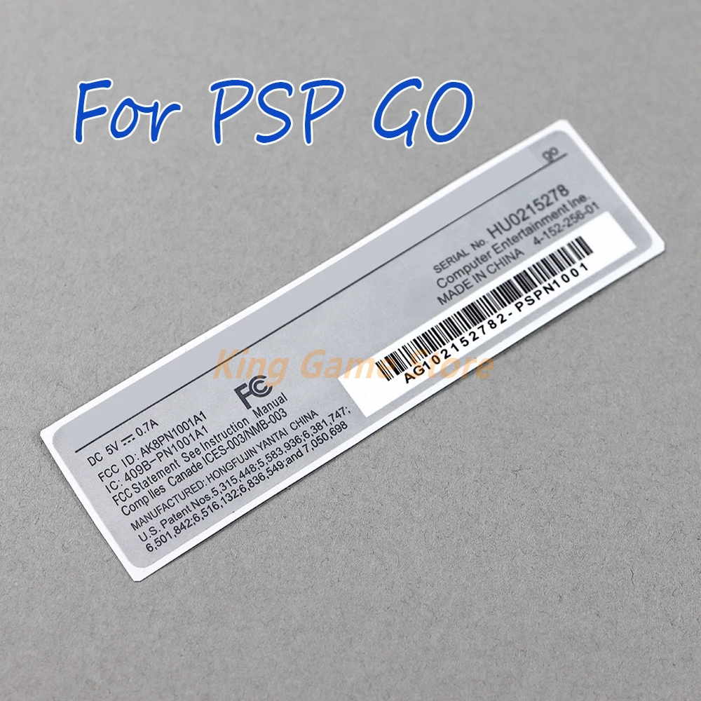 20pcs FOR PSPGO Controller Shell Back Label Warranty Label Bar Code Sealing Sticker for PSP GO