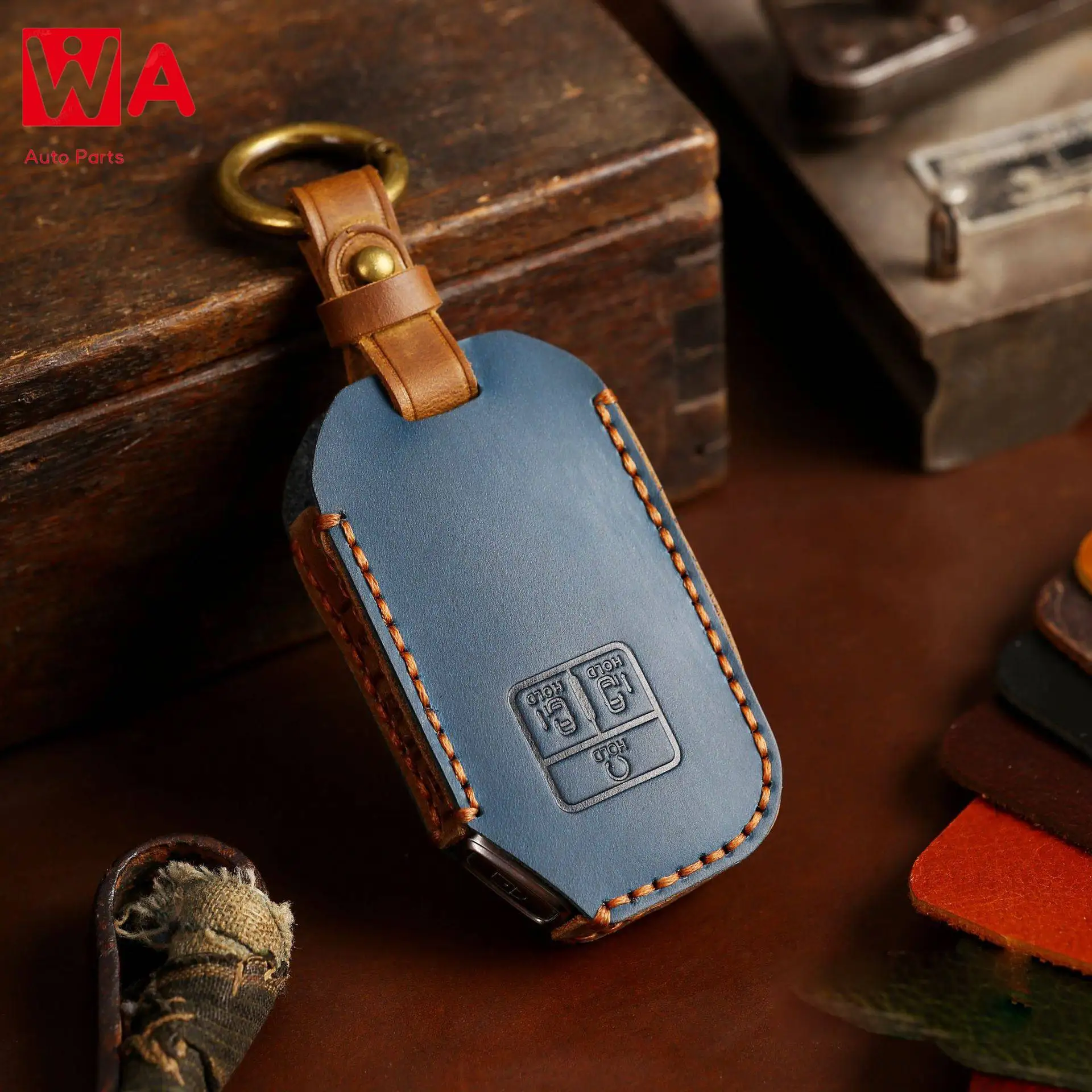 

7 Button Leather Car Key Cover Case Remote Keyring Shell For Kia Carnival 2022 KA4 EX SX LX Fiesta Fob Holder Protector Keychain