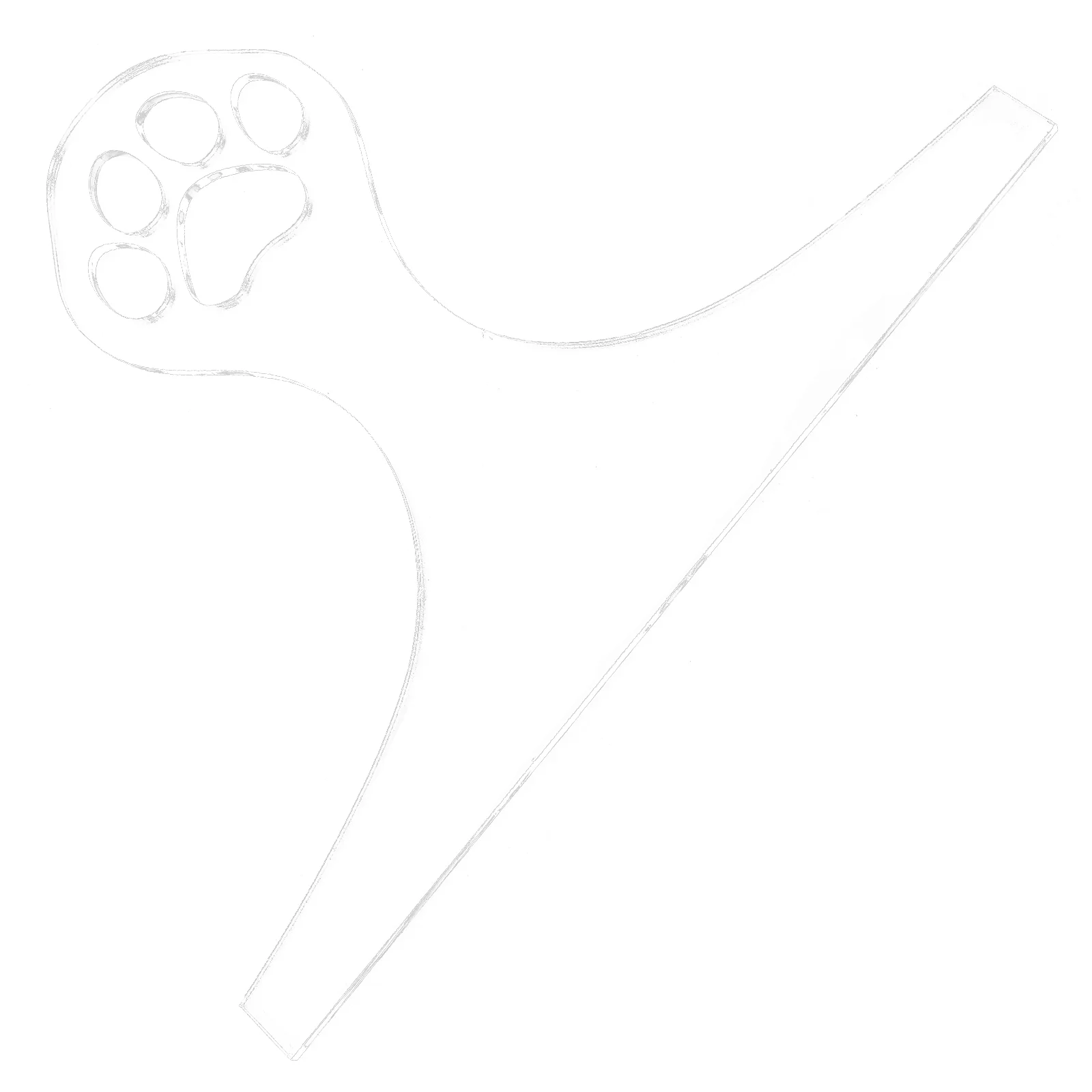 Cutting Board Template Reusable Acrylic Stencils Clear Handle Templates Making Charcuterie Woodworking Handles