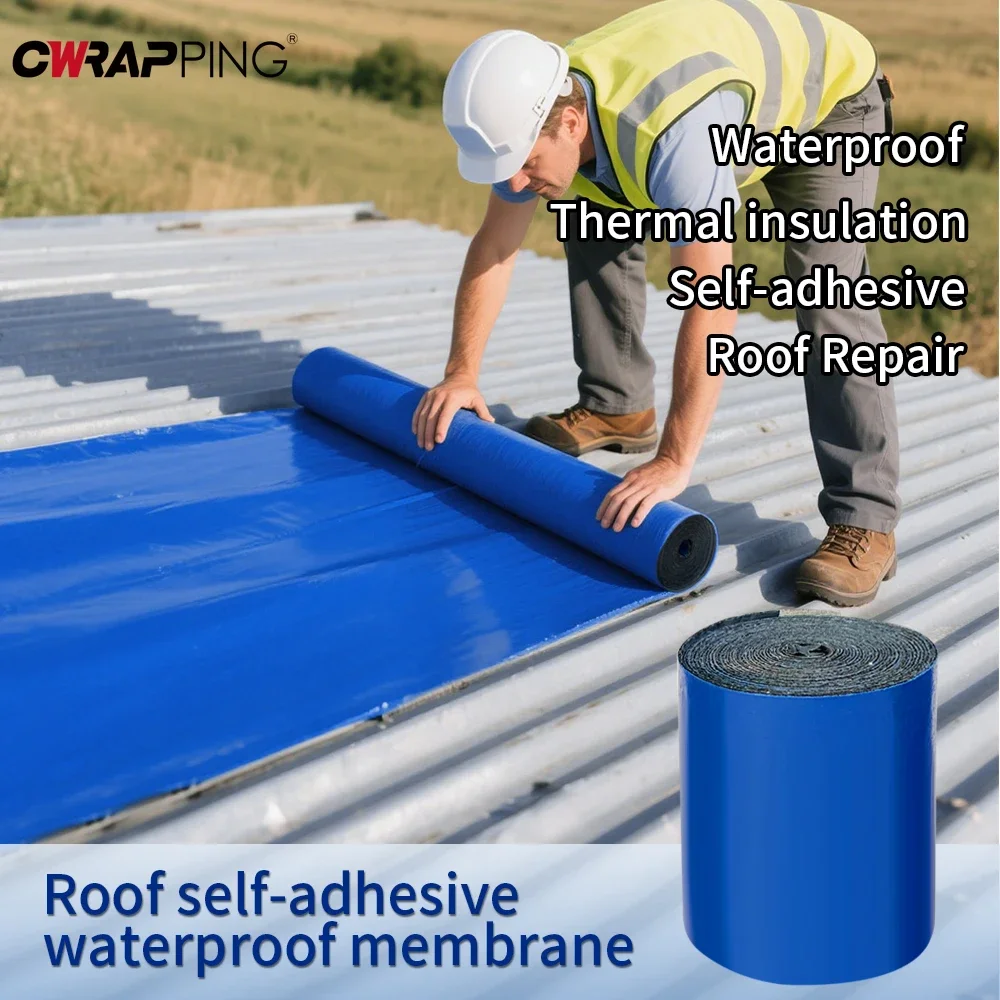 5/10M Waterproof Self-Adhesive Fix Tape Wall Crack Resistance Repair Adhesive Tape Heat Insulation Roof Leakproof Repair Sticker
