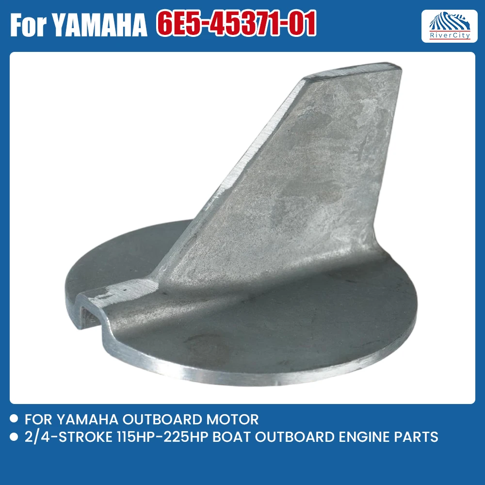 

6E5-45371-01 Trim Tab Zinc Alloy Replacement for 2/4-Stroke 115HP Boat Outboard Engine Parts 6E5-45371