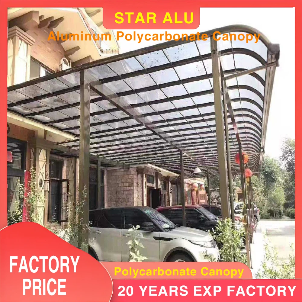 

Алюминиевый оконный навес с поликарбонатной крышей Многофункциональный навес для павильона на террасе гаража — доступны варианты цвета — поставка с фабрики