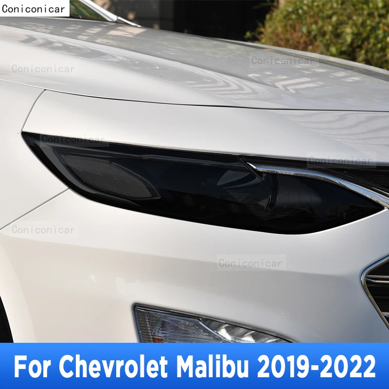 

For Chevrolet Malibu 2019-2022 Car Exterior Headlight Anti-scratch Front Lamp Tint TPU Protective Film Cover Repair Accessories