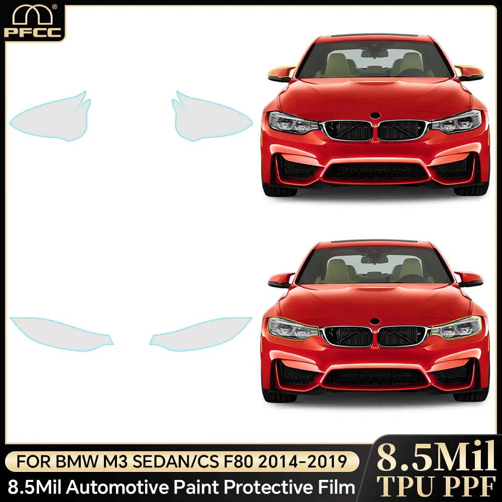 

Для BMW M3 Sedan/M3 CS F80 2014-2019 фара заднего вида против царапин ТПУ защитная пленка для краски прозрачный бюстгальтер предварительно вырезанный устойчивый к PPF