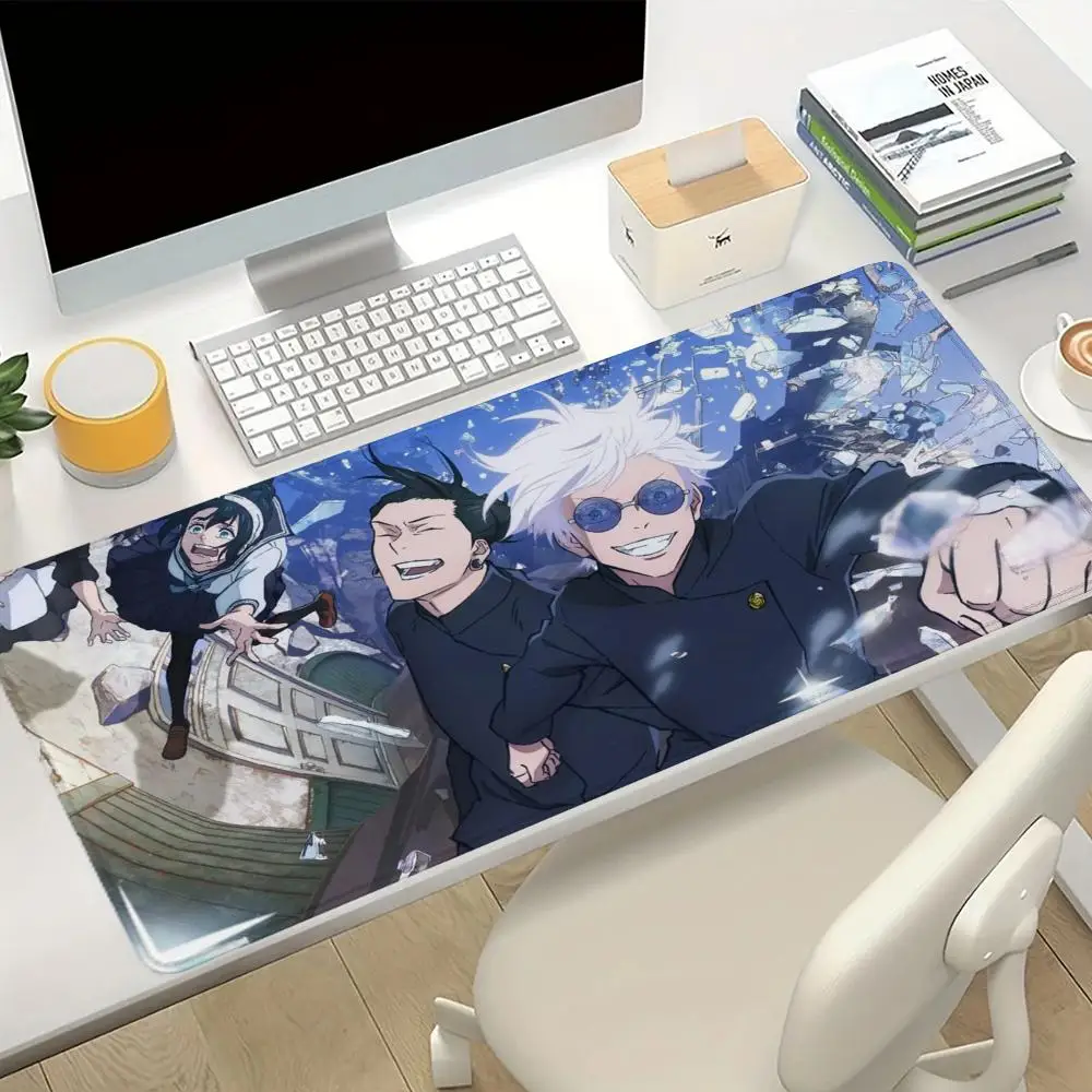 

Black anime Jujutsu Kaisen 90x40CM computer game peripheral accessories desk pad large mouse pad rubber non-slip mouse pad