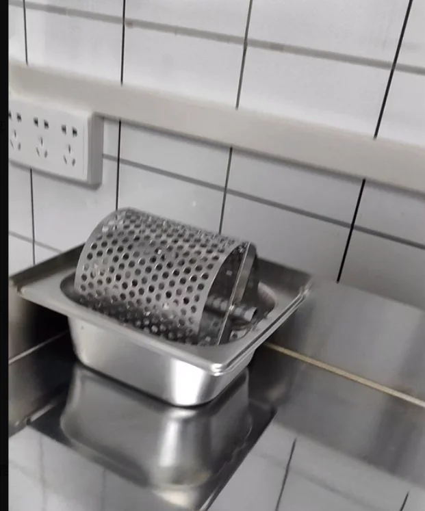 Burger Butter Roller 304 Stainless Steel, Roller Smear, American Burger Shop Tools
