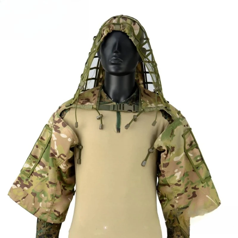 Outdoor camouflage multi-functional shawl sniper basic tactical shawl Russian camouflage training uniform military uniform