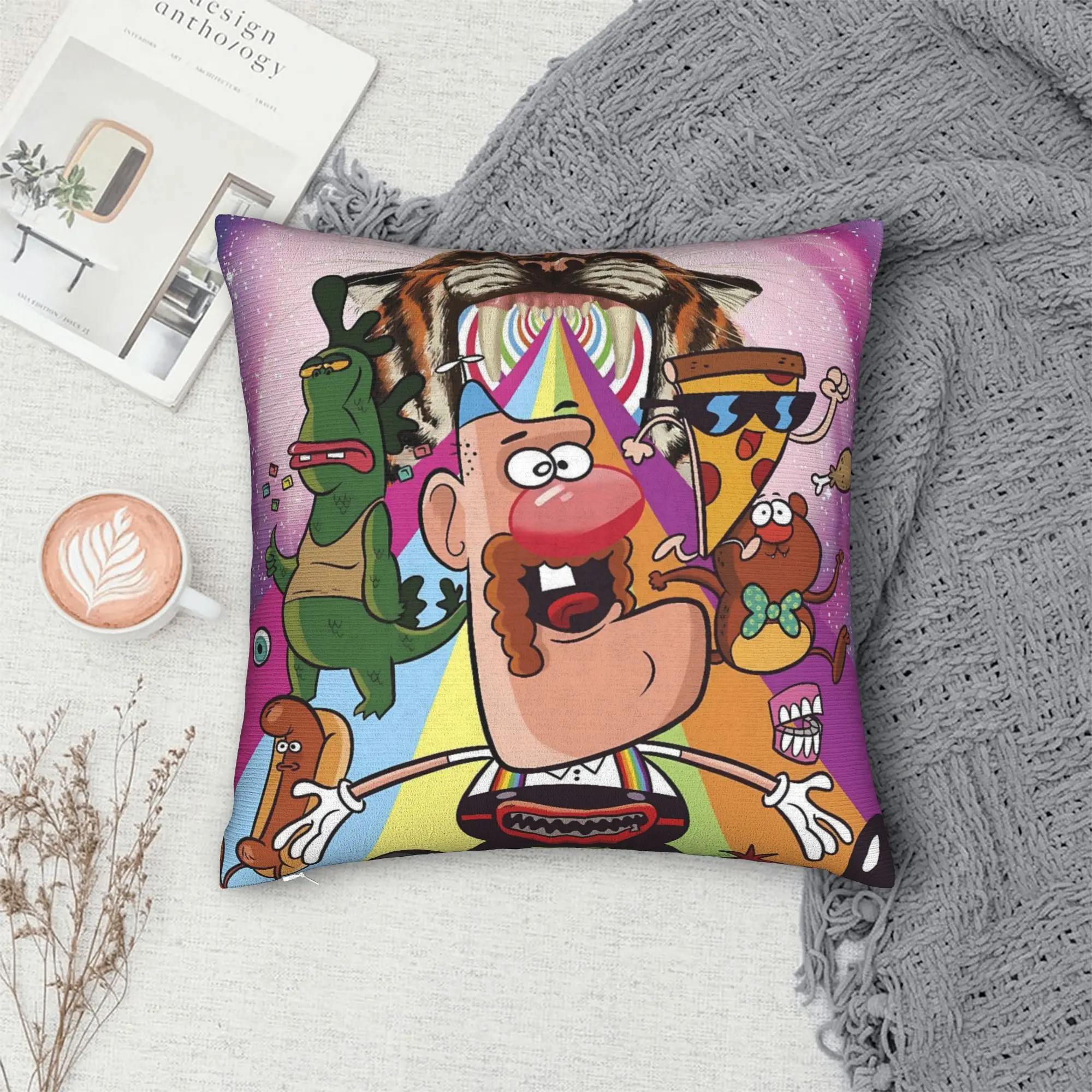 Uncle Grandpa Pillow Cover  Cute Funny Pillow Case For Sofa Car Home Decor Soft Cushion Cover Gift Idea