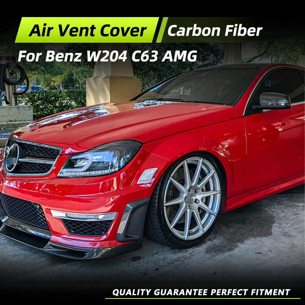 

Real Carbon Fiber Car Front Bumper Air Vents Trims for Mercedes-Benz C Class W204 C63 AMG Bumper Only 2012-2014 Rear Body Kits