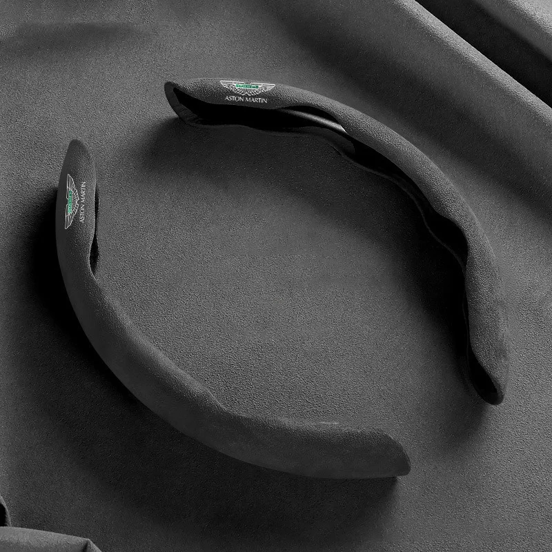 

Замшевые чехлы на руль автомобиля, противоскользящие защитные чехлы для Aston Martin V8 V12 Zagoto Virage Vantage Vanquish DBX DBS DB9 DB11 Rapide