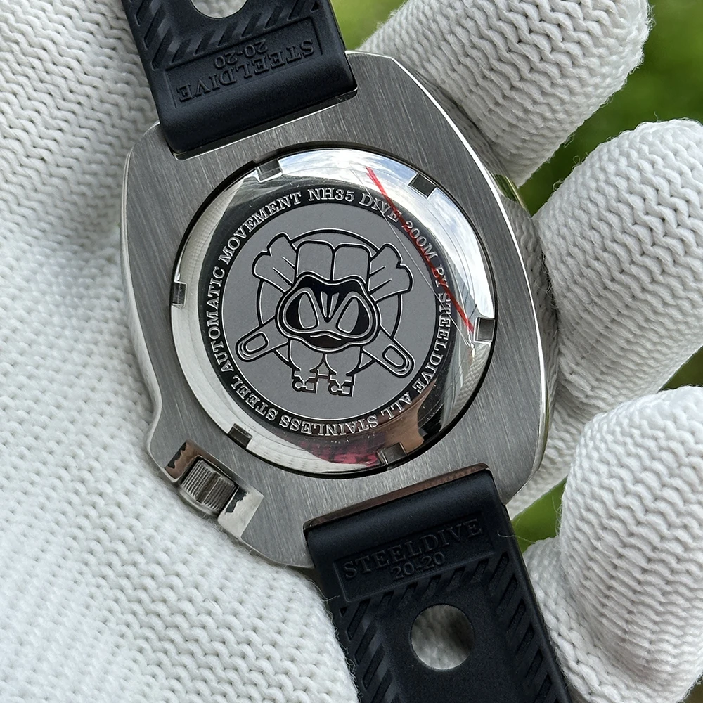 STEELDIVE Official SD1974 White Bezel Insert 40.5mm Stainless