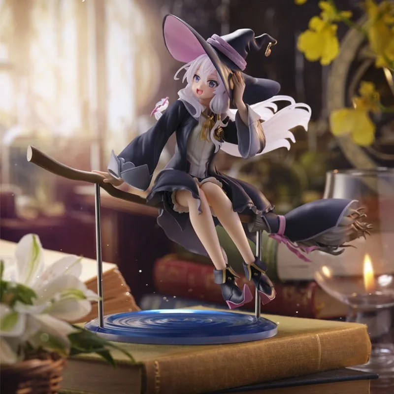 

20cm New Original Taito Elaina Anime Action Figure Wandering Witch The Journey Of Elaina Figurine Amp Model Pvc Doll Toys Gift