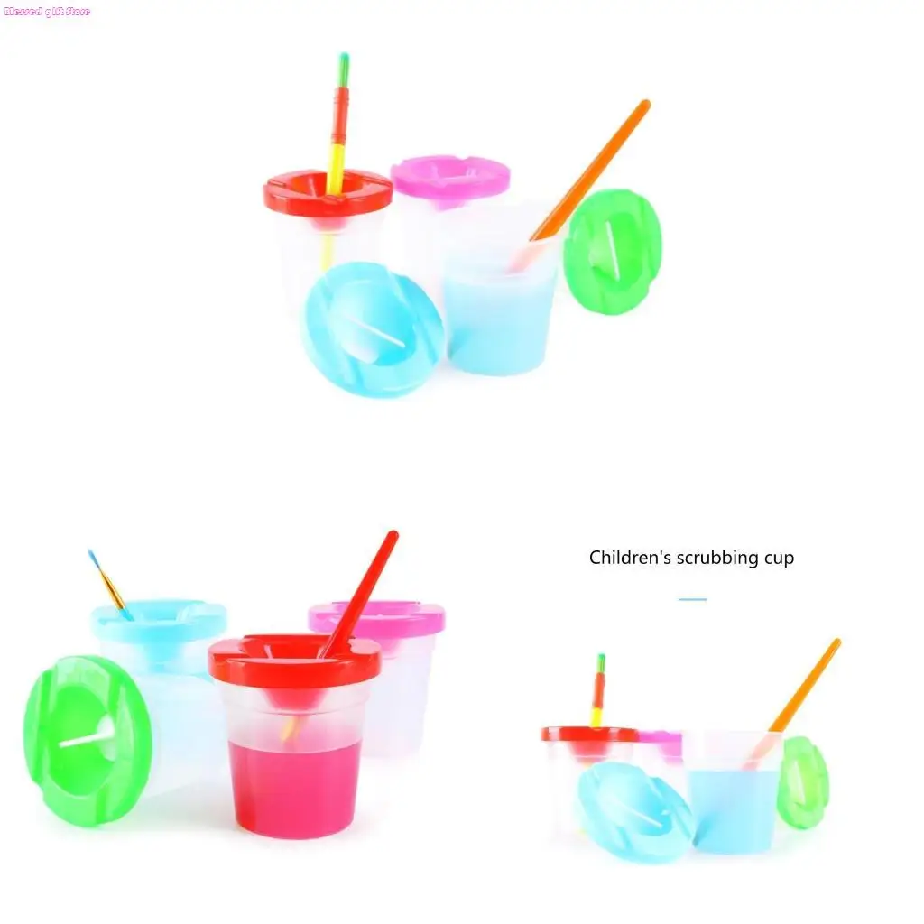 

D0JC чашка для краски без разлива, креативное улучшение DIY, рисование, рисование, обучающие игрушки