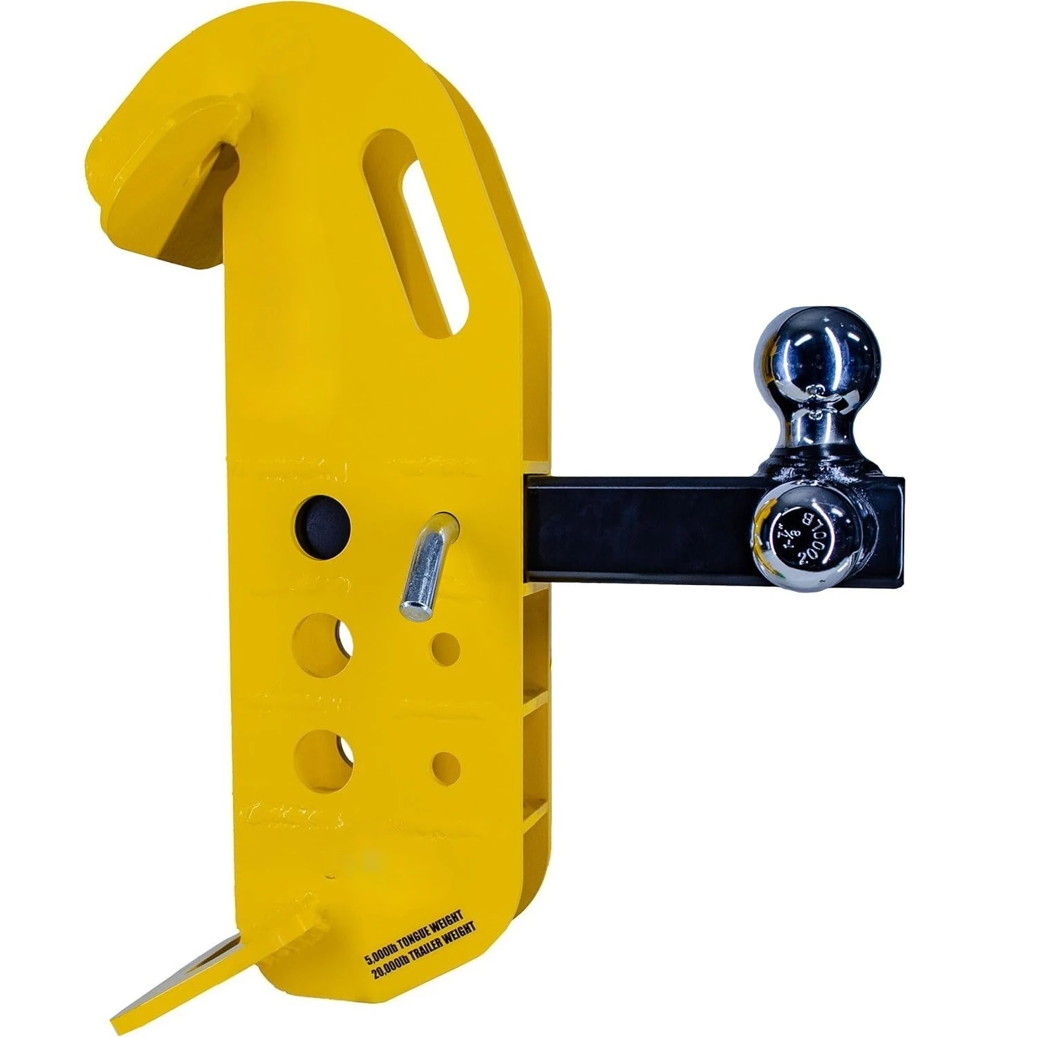 

High-grade aluminum alloy rust-proof adjustable trailer arm, rescue modified trailer hook, with 2 "& 2-516" double trailer ball