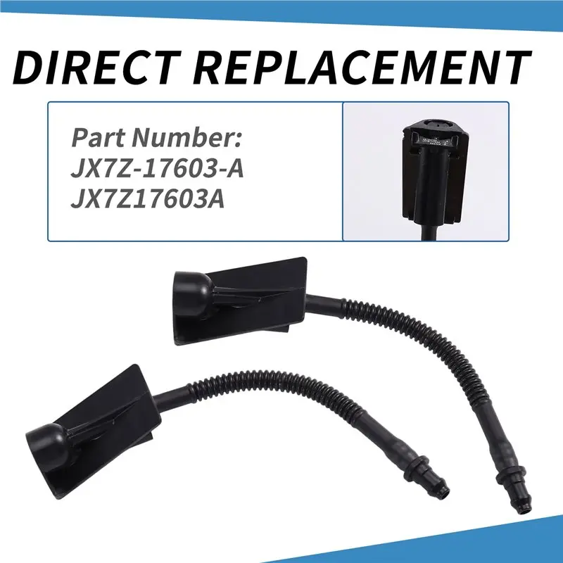 Authentic For Ford Focus 2019-Windscreen Washer Wiper Nozzle 2PCS Front Windshield Cleaning Nozzles Jet JX7Z-17603-A JX7Z17603A