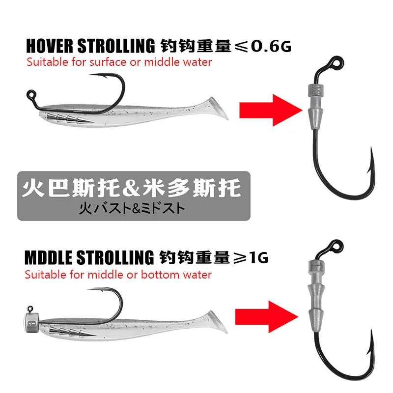 big dude's fishing lures Guy Baits Monster Wiper I caught Hook Type_Assistor Season 7 Size:size 4