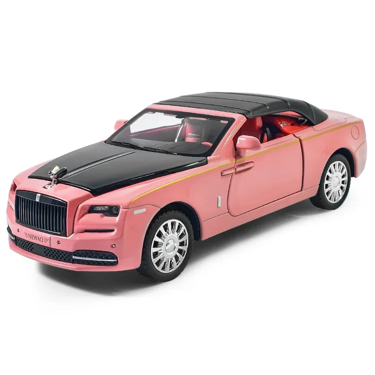 1:32 Scale Rolls-Royce Dawn Model Toy Car Simulation Diecasts & Toy Vehicles Sound Light Collection Toys For Boy Gift