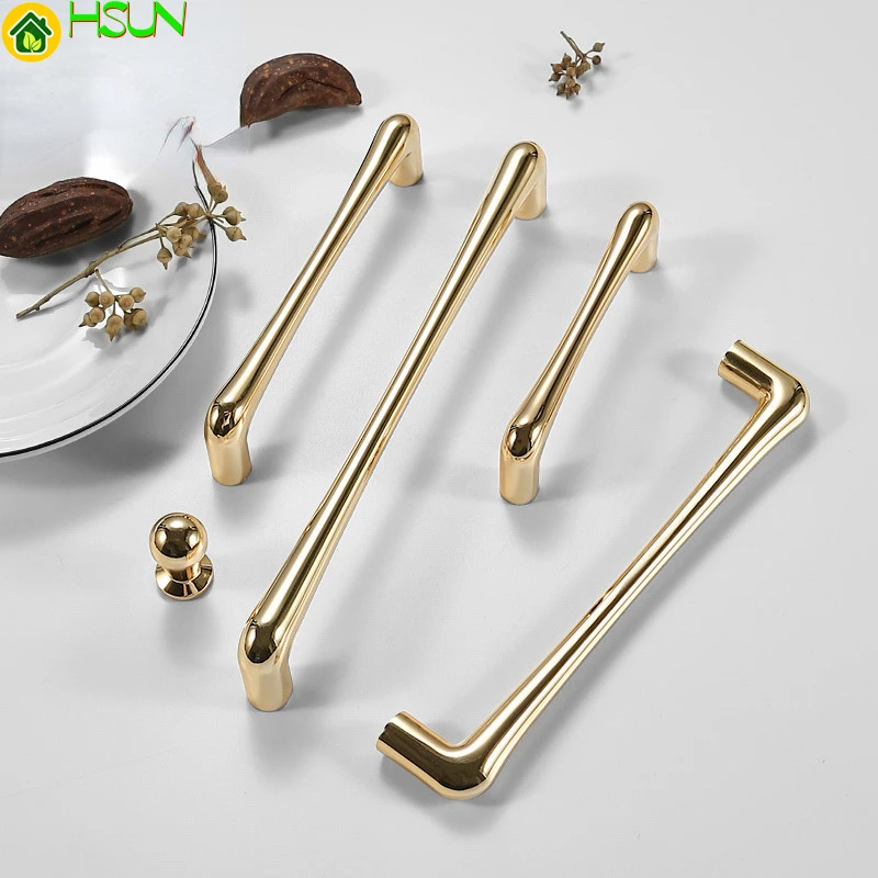 

Modern Simple Handle Gold Luxury Cabinet Wardrobe Cabinet Handle Drawer Handle Cabinet Door Handle