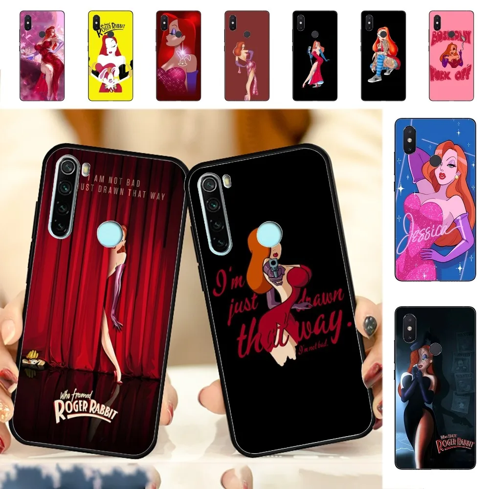 J-Jessica R-Rabbit Sexy Phone Case For Redmi Note 4 X 5 A 6 7 8 T 9 9S 10 11 11S 11Epro Poco M3 Pro