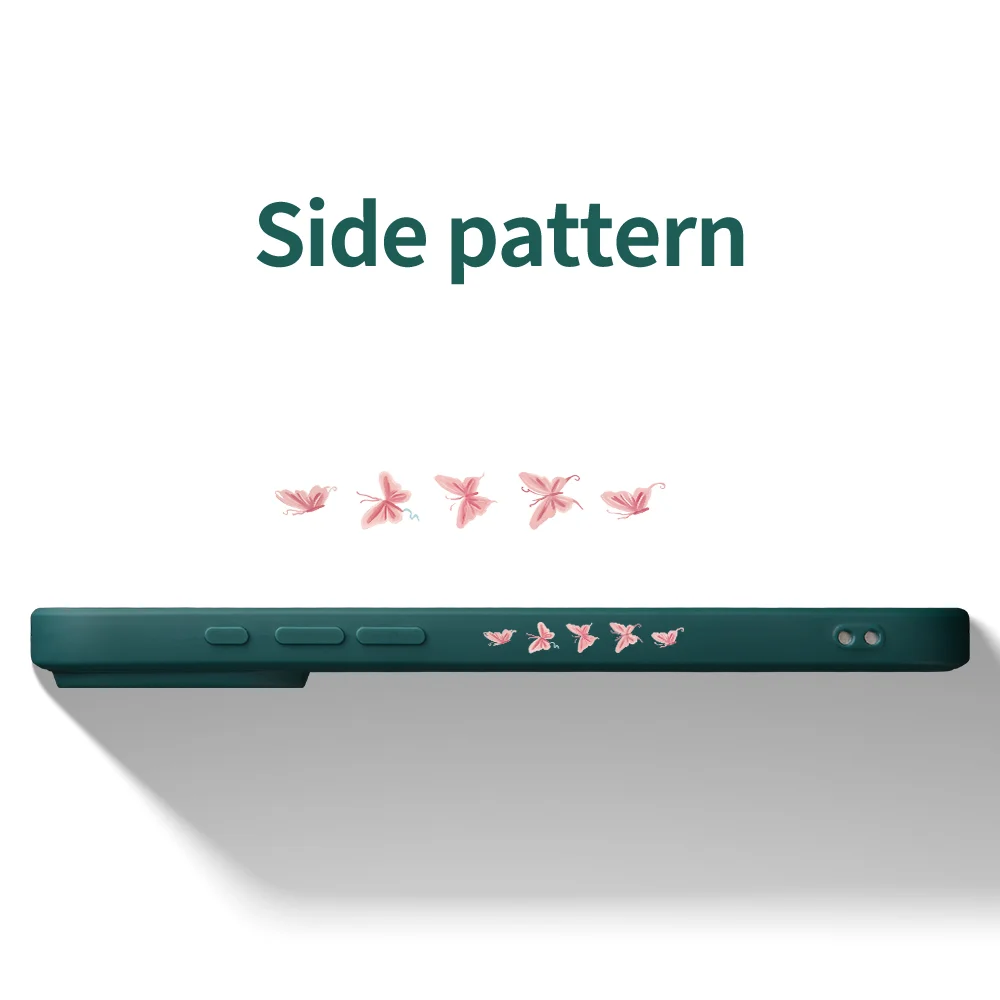 حالمة فراشة قضية الهاتف آيفون 17 ProMax 17 الهواء 16 15 14 13 12 11 برو ماكس XS Max7 8 زائد 16e 16 زائد غطاء من البولي يوريثان Coque