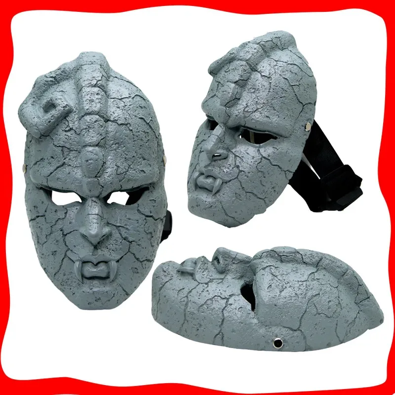 الرعب فانتوم حجر الدم قناع أغطية الرأس أنيمي جوجو مغامرة غريبة تأثيري خوذة زي اكسسوارات حفلة الهالوين