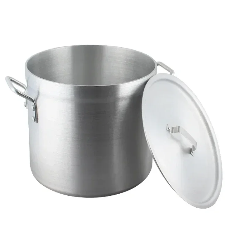 Aluminum pot aluminum soup pot commercial Lanzhou Lamian Noodles with lid large-capacity porridge