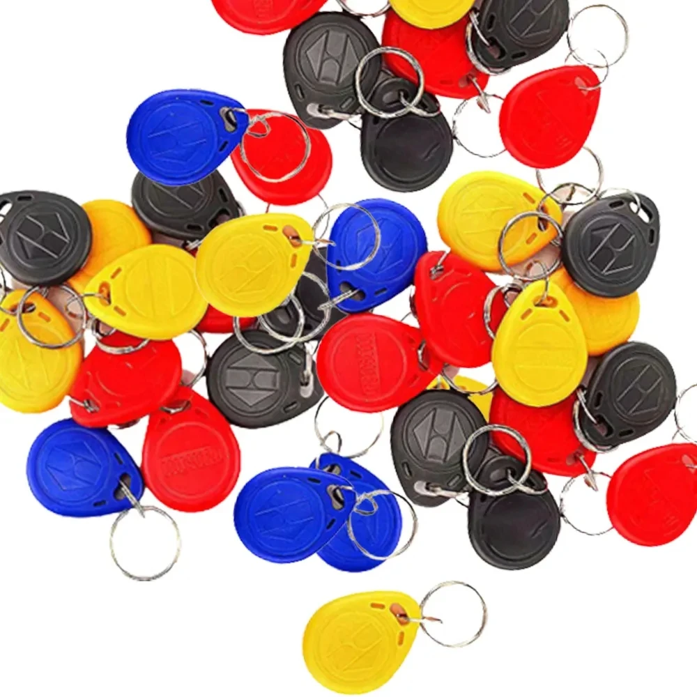 Multiple Colors ID T5577 Keychain 125Khz Rewritable Smart Chip RFID Clone Token EM4305 Duplicator Copy Badge Tag Card 5Pcs