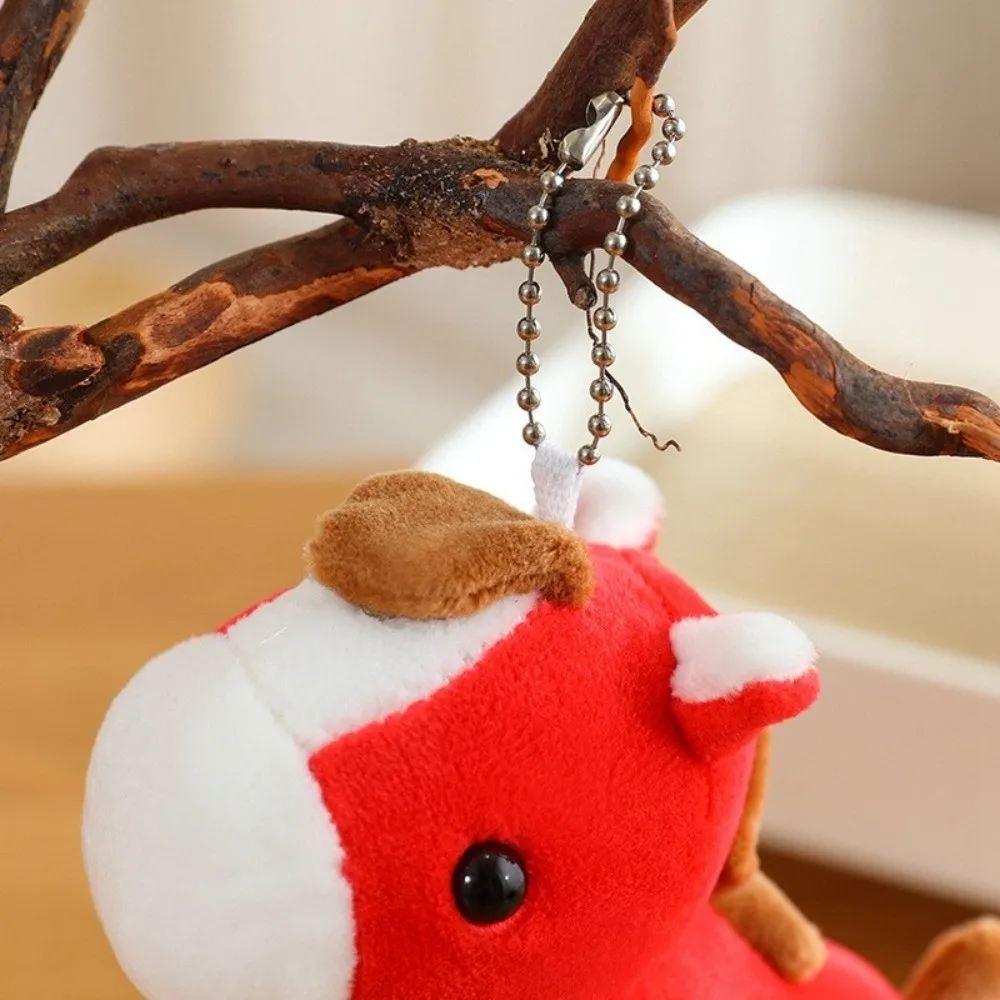 Creative Cartoon Pony Pendant Animal Mascot Horse Keychain Fluffy Chinese Style Chinese New Year Gift Home Decoration