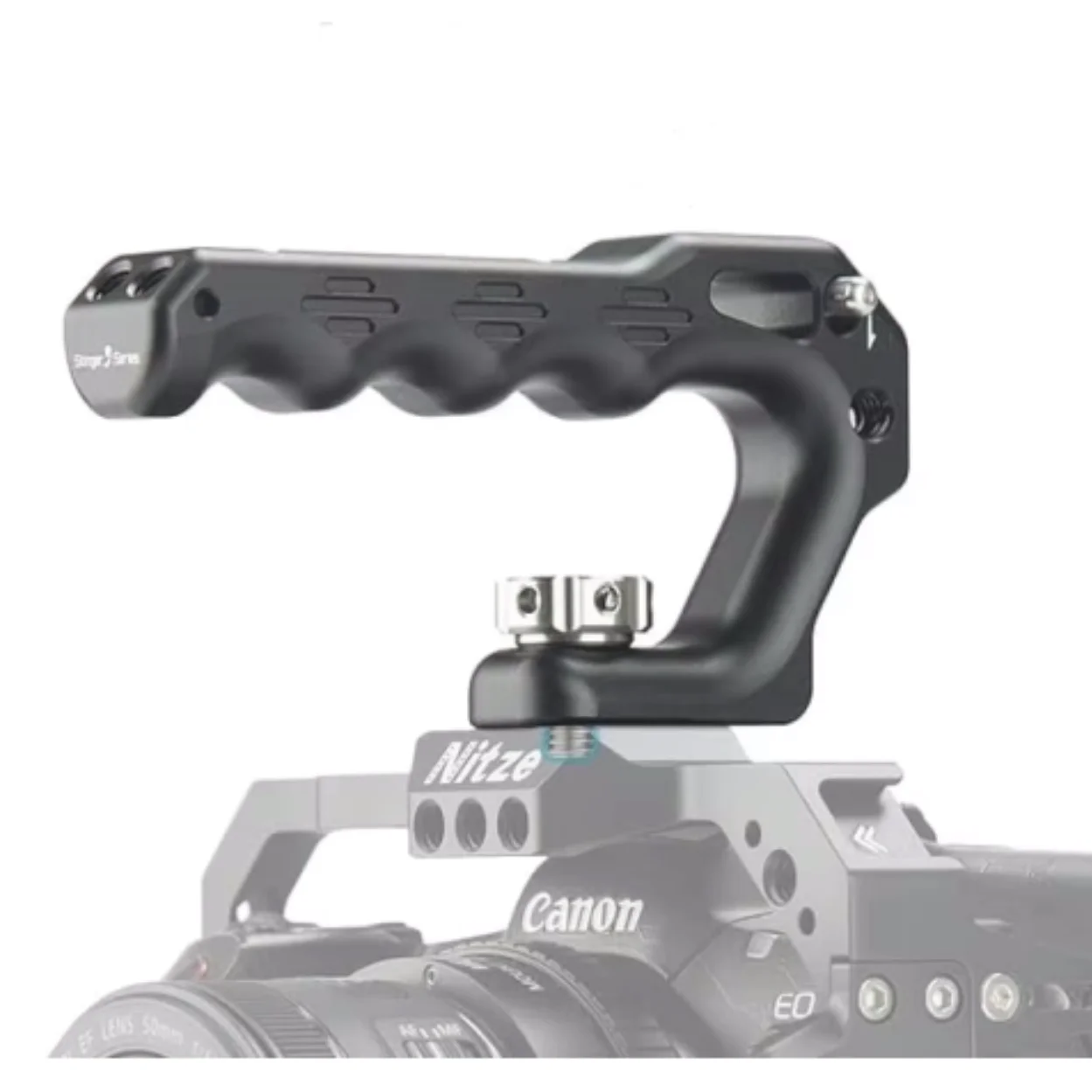 Nitze Lil Stinger II Camera Handle with 3/8” Screw with Locating Pins For DSLR Camera Cage Panasonic Lumix S5 GH6 Sony FX3