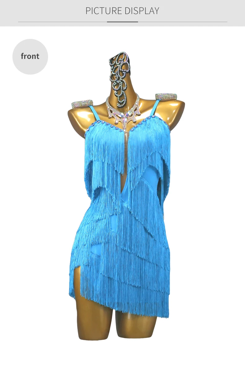 Abendkleid für Mädchen, elegantes Partykleid 2026, neues Tanz- und Abschlussballkleid, kurzer Rock, lateinamerikanische Tanzkleidung, Wettbewerbskostüme, Damen-Abschlussball-Outfits – Detail 8
