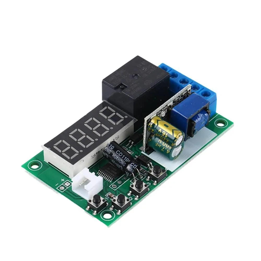 AC220V 10A Trigger Time Relay Module Time Delay/Timing/Cycle Switch Module for C-4 Solenoid Valves, Water Pumps, Motors