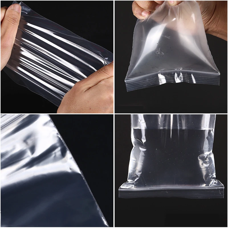 TETP 25Pcs Large Size Transparent Ziplock Plastic Bags Coat Sweater Blanket Packaging Storage Reclosable Food Seal Supplies