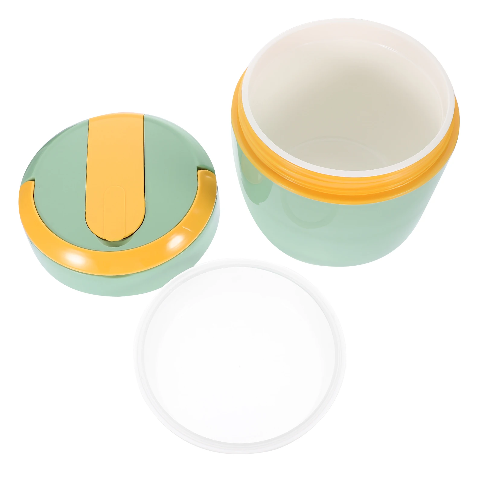 

Insulated Lunch 1000ml Matcha Green Portable Bento Container Double Layer Outdoor Food Box Food Box Leakproof Fruit Holder