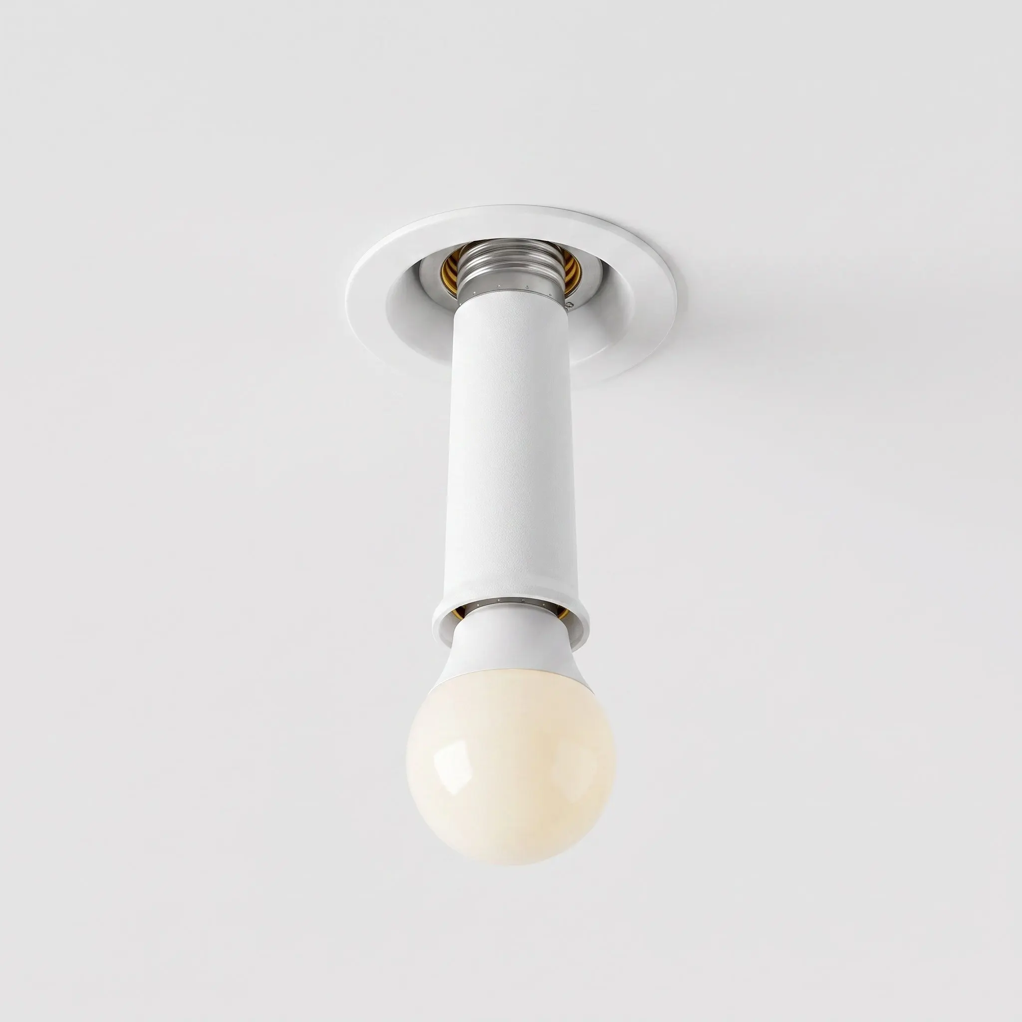 8Pcs E27 Bulb Socket Extension Adapter ABS Plastic Copper Lamp Holder Extension Tube for LED Incandescent Light Fixture
